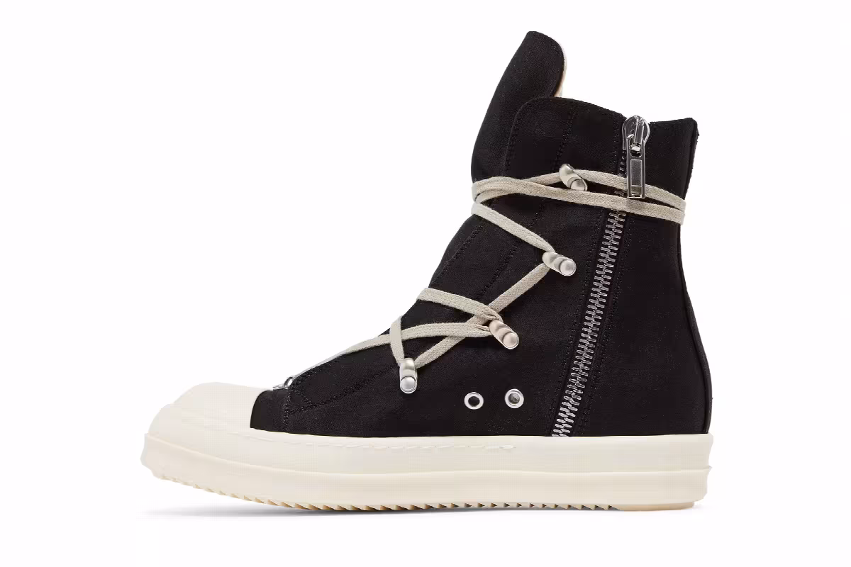Rick Owens Lido DRKSHDW Hexa High Black Milk, view 4