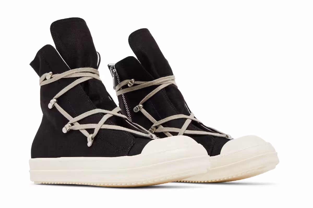 Rick Owens Lido DRKSHDW Hexa High Black Milk, view 9