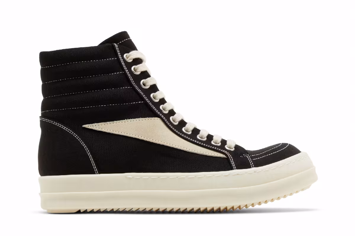 Rick Owens Women's Lido DRKSHDW Vintage High Black Milk, view 2