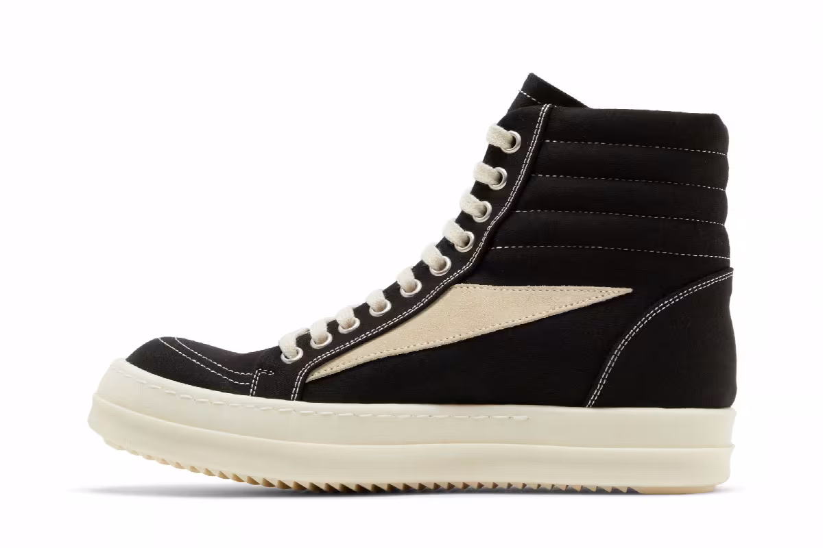 Rick Owens Women's Lido DRKSHDW Vintage High Black Milk, view 4