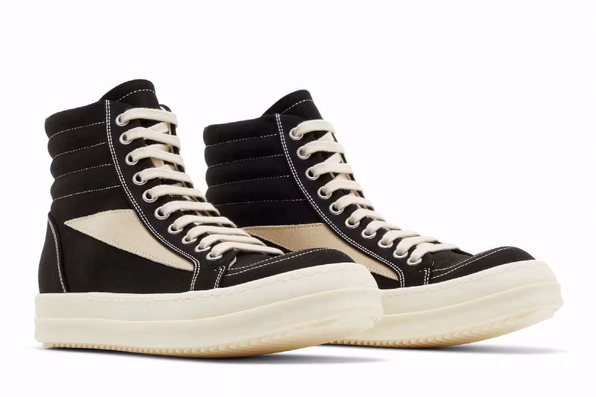 Rick Owens Women's Lido DRKSHDW Vintage High Black Milk, view 9