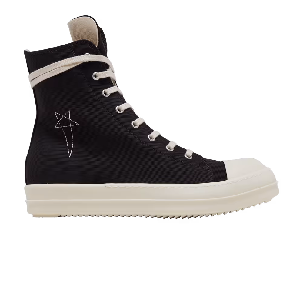 Rick Owens Lido DRKSHDW Pentagram High Black Milk