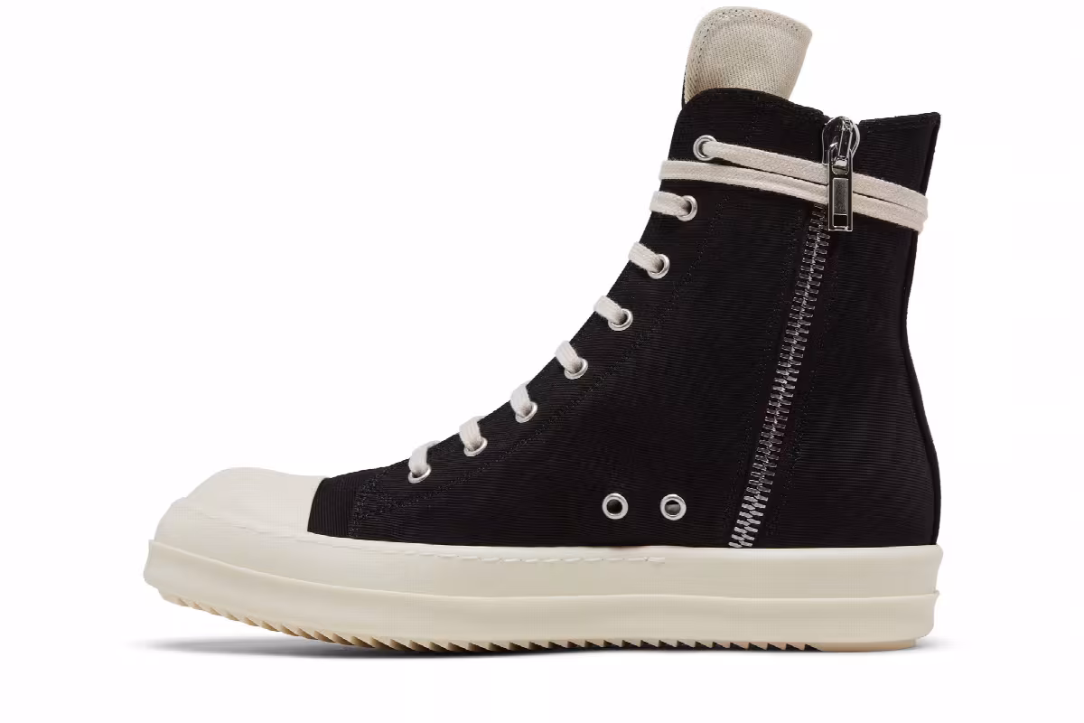 Rick Owens Lido DRKSHDW Pentagram High Black Milk, view 4