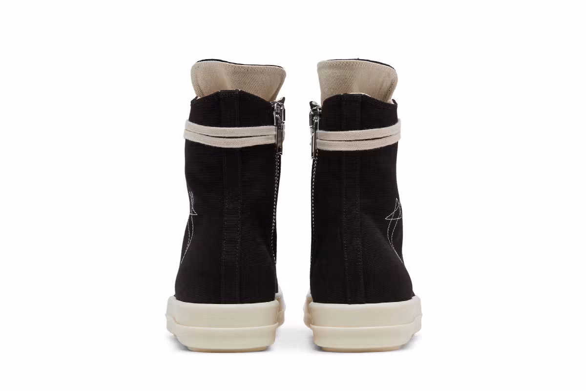 Rick Owens Lido DRKSHDW Pentagram High Black Milk, view 7