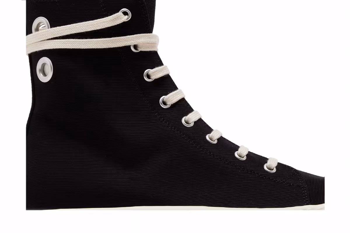 Rick Owens Lido DRKSHDW High Black Milk, view 3
