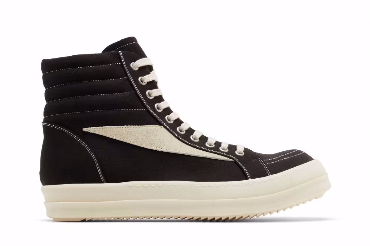 Rick Owens Lido DRKSHDW Vintage High Black Milk, view 2