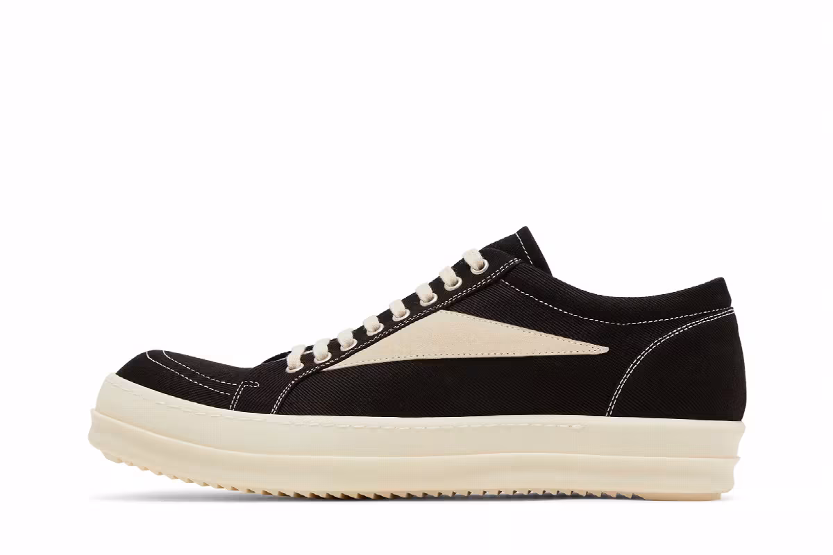 Rick Owens Porterville DRKSHDW Vintage Low Black Milk, view 4