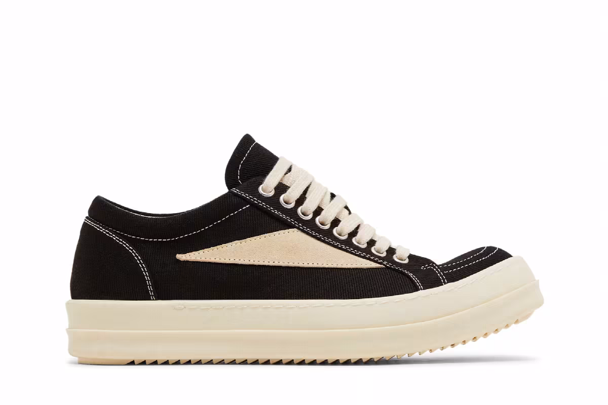Rick Owens Women's Porterville DRKSHDW Vintage Low Black Milk, view 2