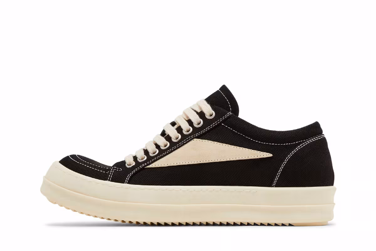Rick Owens Women's Porterville DRKSHDW Vintage Low Black Milk, view 4