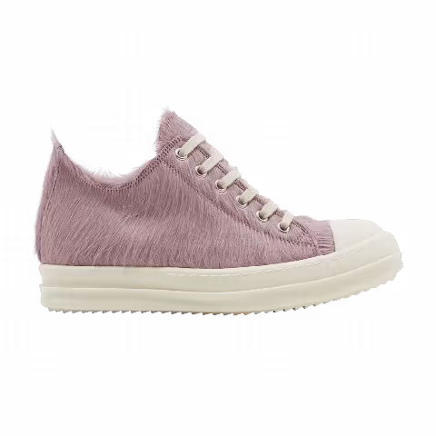 Rick Owens Wmns Lido Runway Low Sneaker 'Dusty Pink Cow Fur'