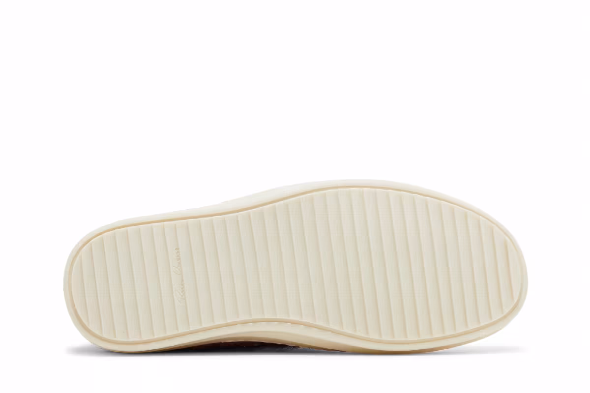 Rick Owens Women's Lido Runway Low Sneaker Dusty Pink Cow Fur, view 5