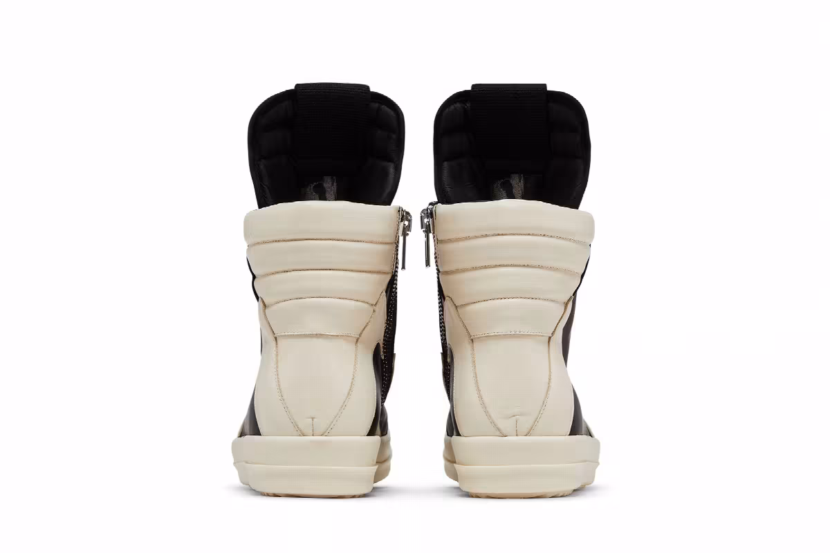 Rick Owens Porterville Geobasket Black Milk, view 7