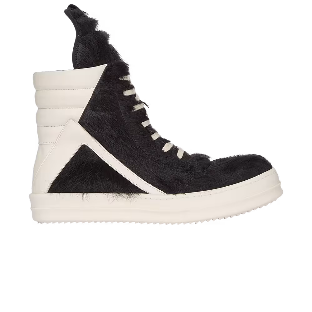 Rick Owens Lido Runway Geobasket High Black Milk