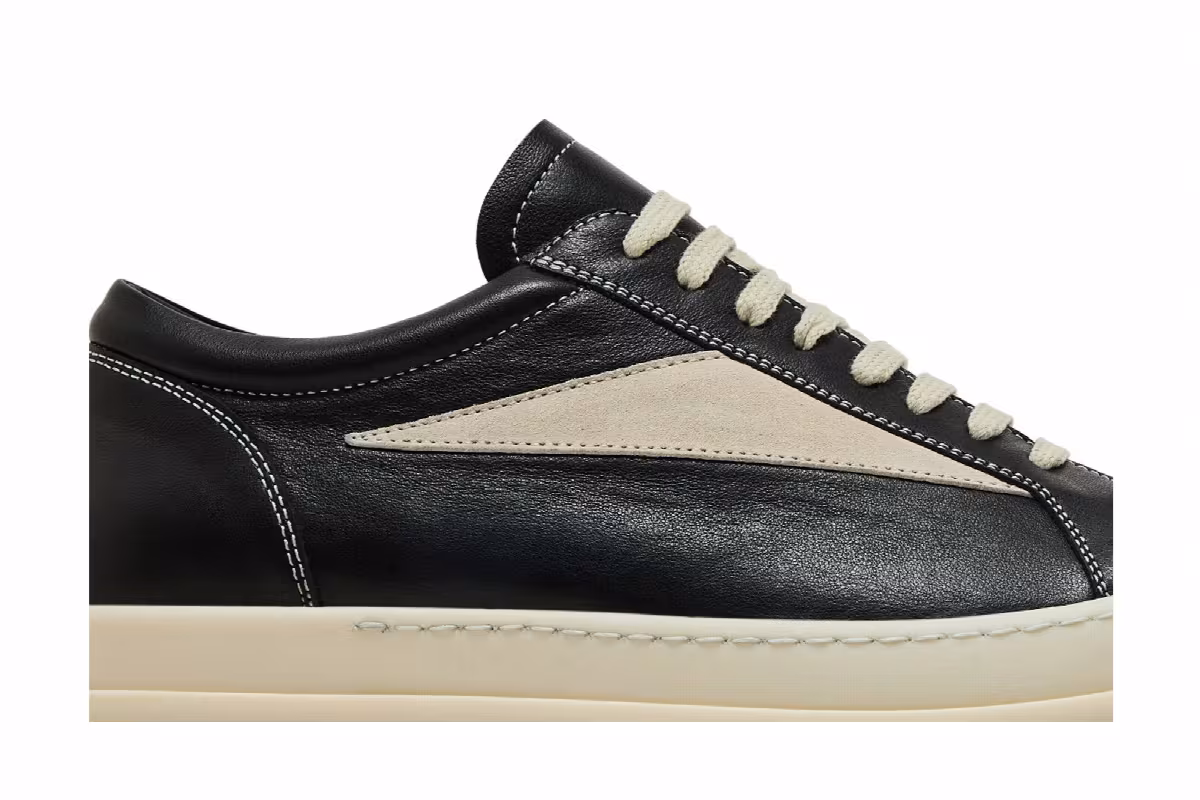 Rick Owens Hollywood Vintage Low Black Milk, view 3