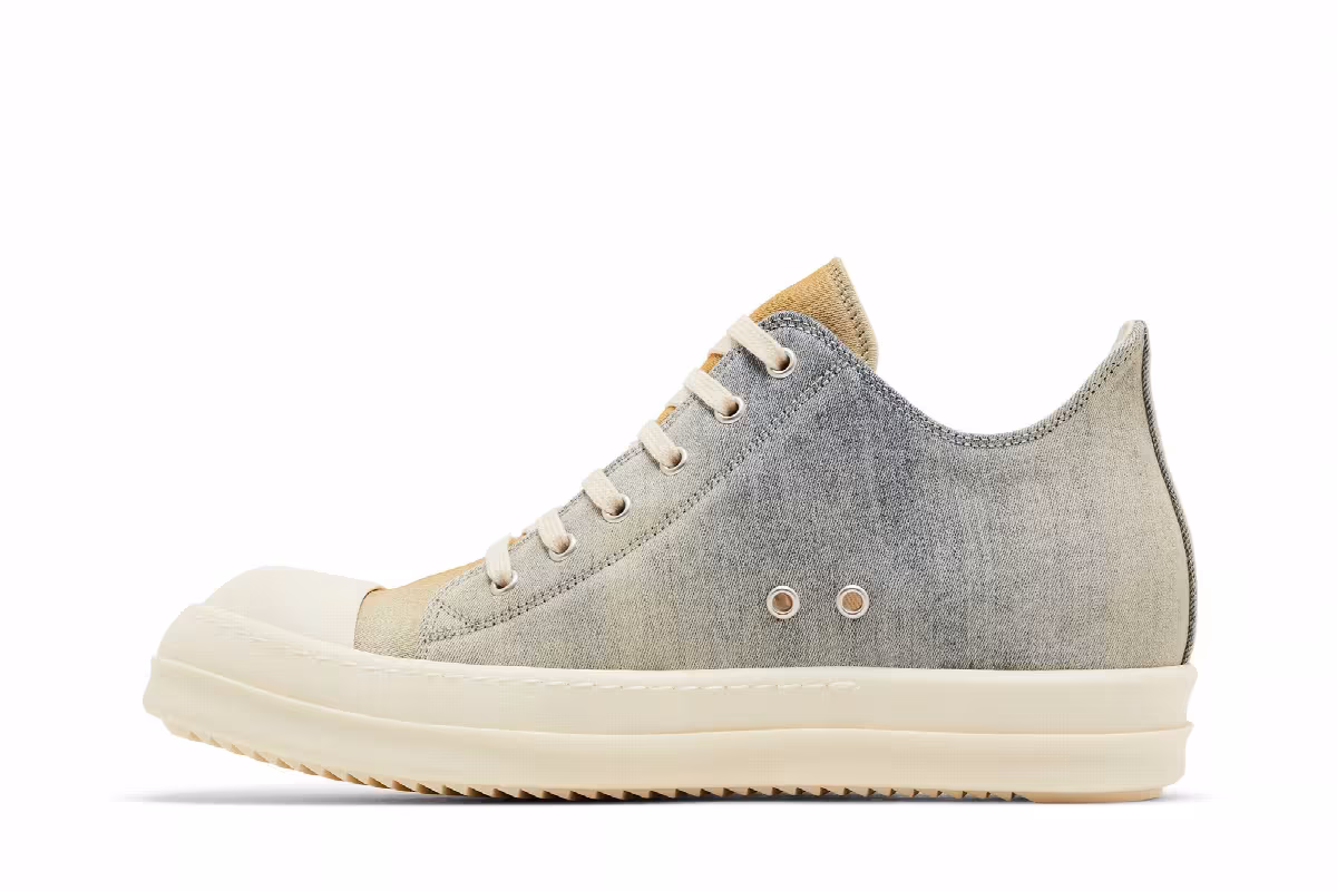 Rick Owens DRKSHDW Lido Denim Low Sky Orange Degrade, view 4