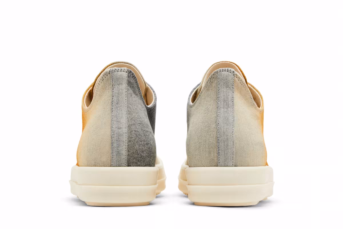 Rick Owens DRKSHDW Lido Denim Low Sky Orange Degrade, view 7