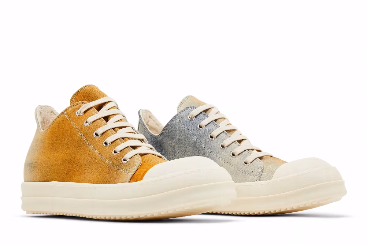 Rick Owens DRKSHDW Lido Denim Low Sky Orange Degrade, view 9