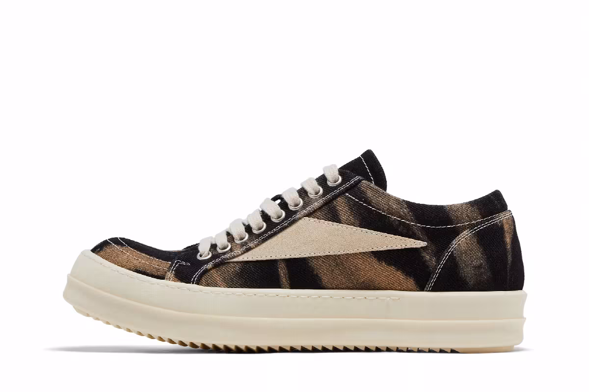 Rick Owens Women's Porterville DRKSHDW Vintage Low Black Terra Sun Denim, view 4