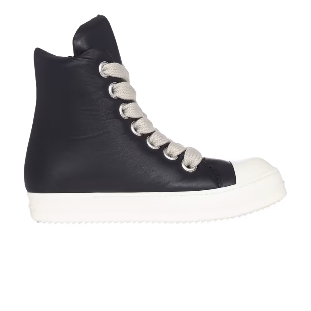 Rick Owens Hollywood Jumbo Laced High Black Milk