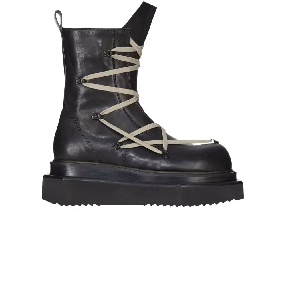 Rick Owens Porterville Pentalaced Turbo Cyclops Black Pearl