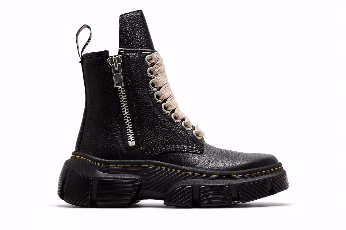 Dr. Martens x Rick Owens Women's 1460 DMXL Jumbo Lace Boot Black, view 2
