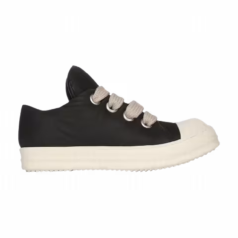 Rick Owens Porterville Runway Jumbo Lace Padded Low Sneaks 'Black Milk'