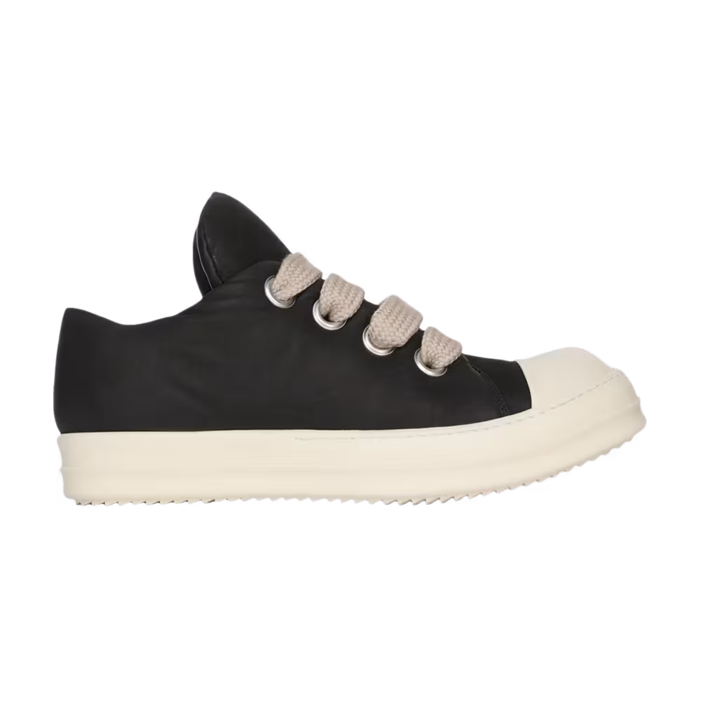 Rick Owens Porterville Runway Jumbo Lace Padded Low Sneaks Black Milk