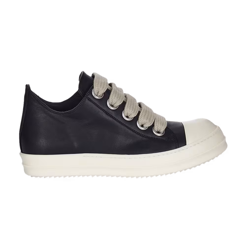 Rick Owens Women's Porterville Jumbo Laced Low Black Pearl