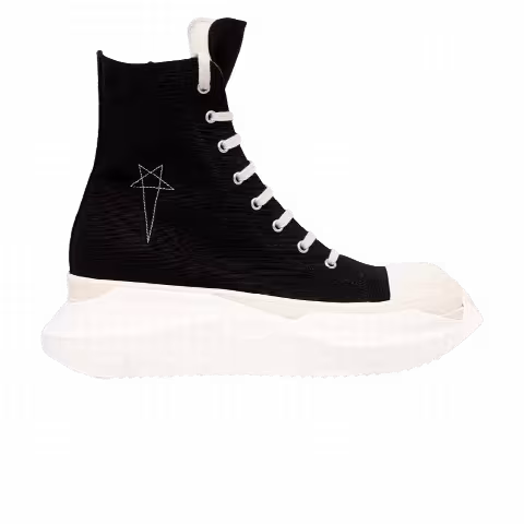 Rick Owens Lido DRKSHDW Pentagram Abstract High 'Black Milk'