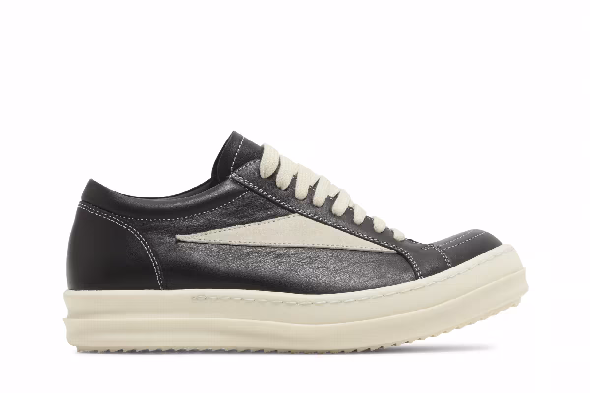 Rick Owens Women's Lido Vintage Low Black Milk, view 2