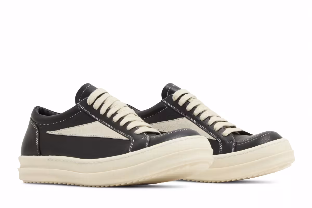 Rick Owens Women's Lido Vintage Low Black Milk, view 9