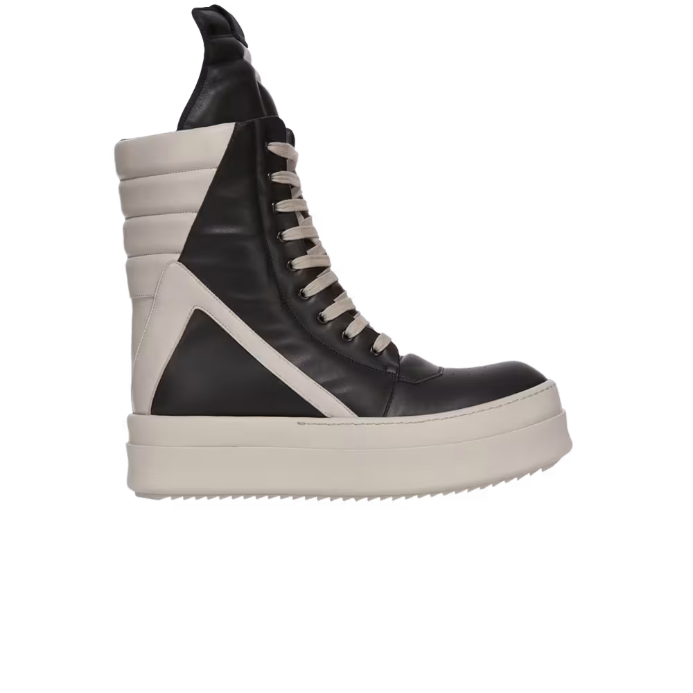 Rick Owens Porterville Mega Geobasket High Black Pearl