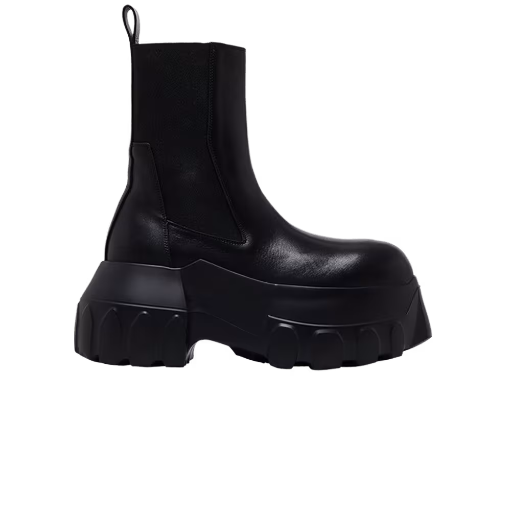 Rick Owens Women's Beatle Mega Tractor Boot Black