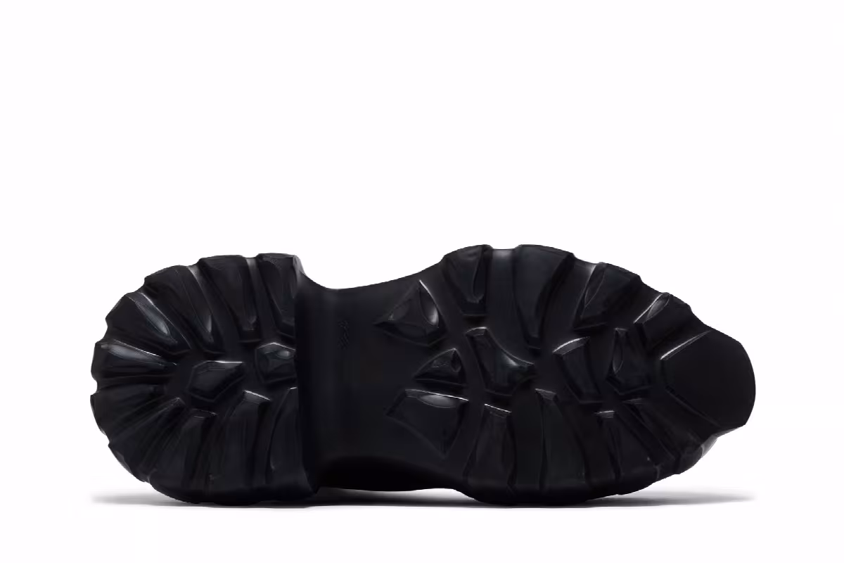 Rick Owens Women's Beatle Mega Tractor Boot Black, view 5