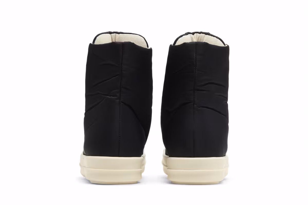 Rick Owens Women's Lido DRKSHDW Jumbo Lace Puffer High Black Pearl, view 7