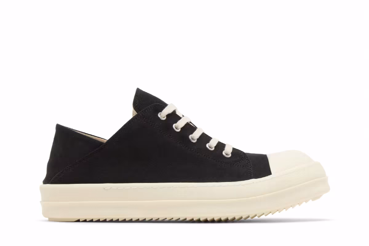 Rick Owens Lido DRKSHDW Slip On Black Milk, view 2