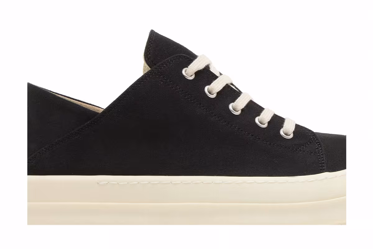 Rick Owens Lido DRKSHDW Slip On Black Milk, view 3