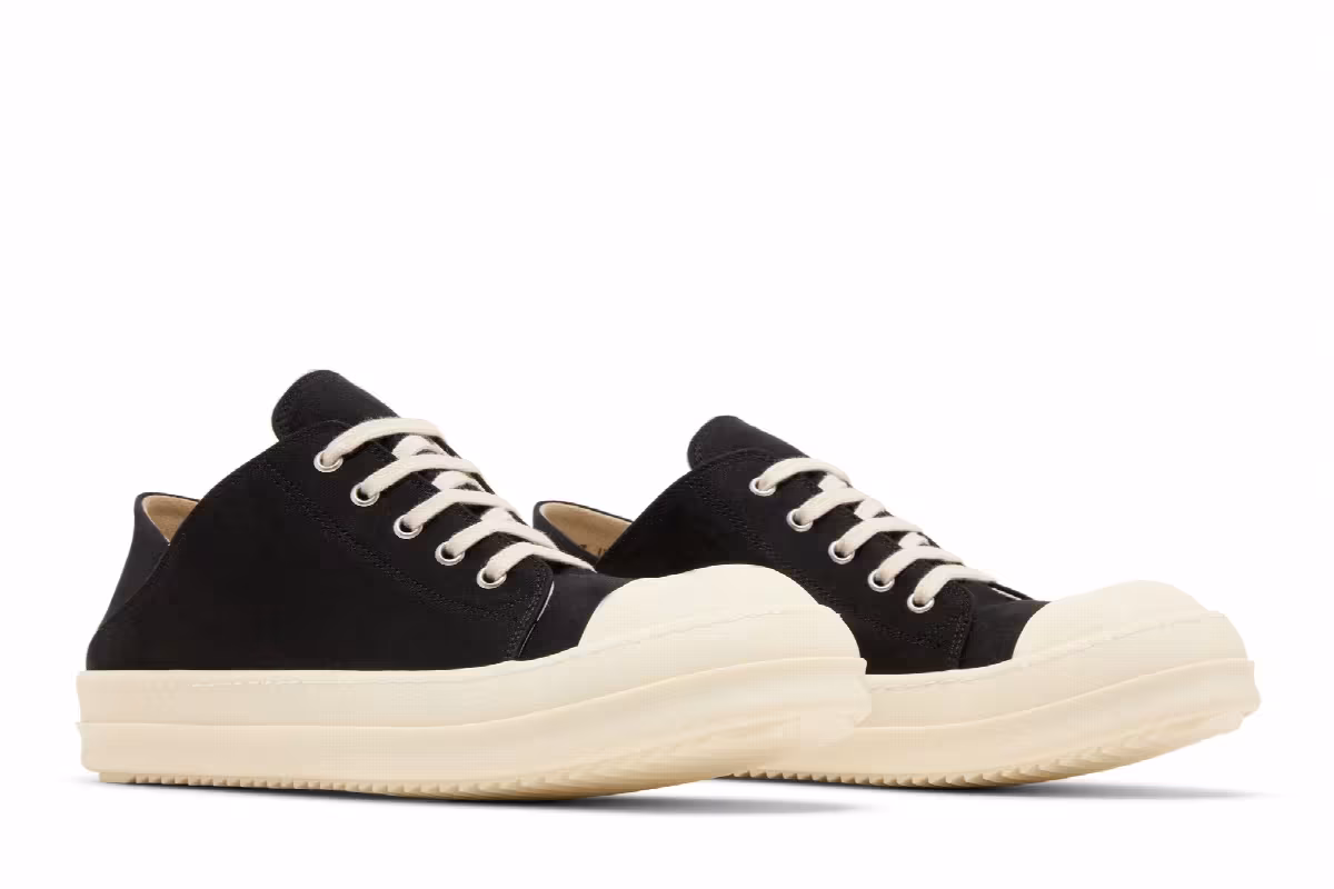 Rick Owens Lido DRKSHDW Slip On Black Milk, view 9