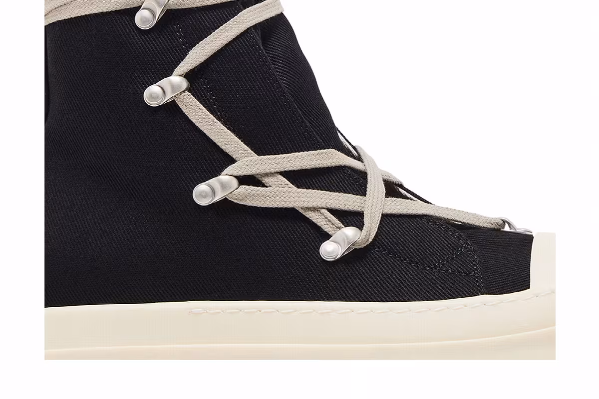 Rick Owens Women's Porterville DRKSHDW Hexa High Black Milk, view 3