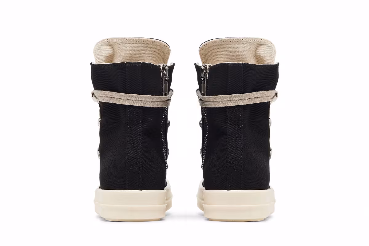 Rick Owens Women's Porterville DRKSHDW Hexa High Black Milk, view 7