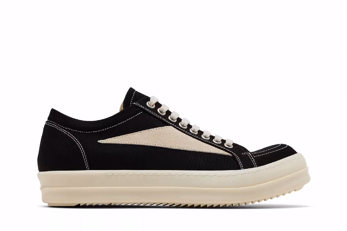 Rick Owens DRKSHDW Hollywood Vintage Low Black Milk, view 2