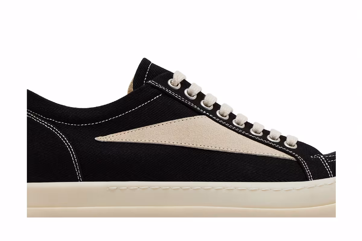 Rick Owens DRKSHDW Hollywood Vintage Low Black Milk, view 3
