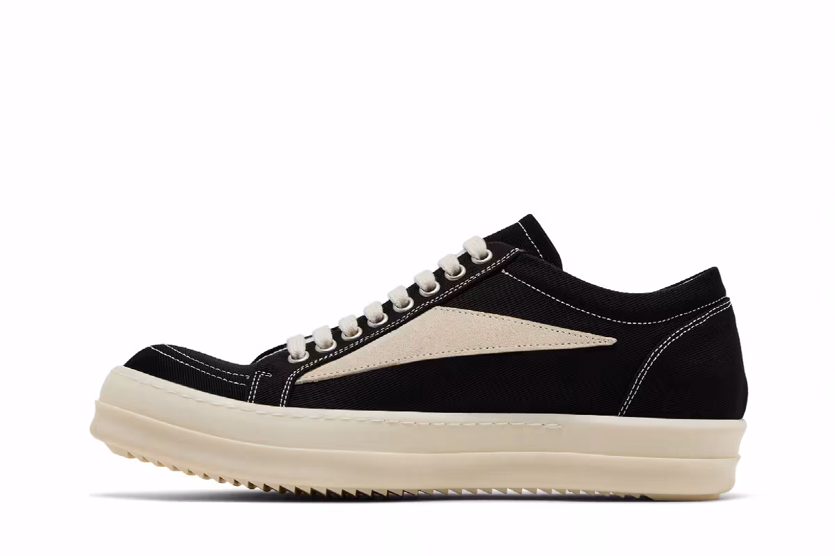 Rick Owens DRKSHDW Hollywood Vintage Low Black Milk, view 4