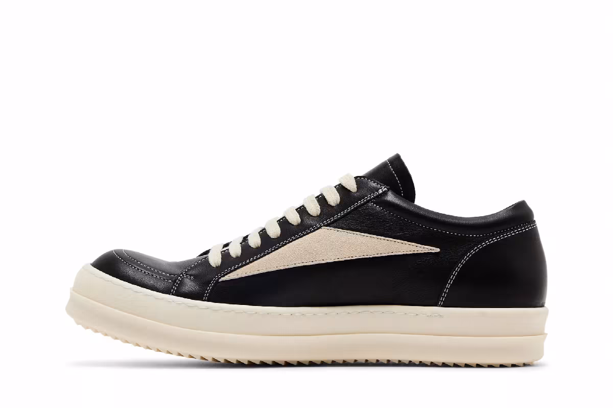 Rick Owens Concordians Vintage Low Black Milk, view 4