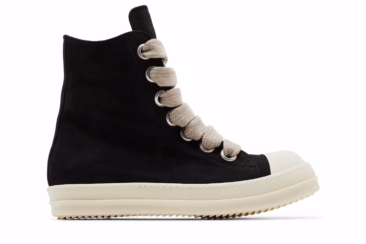 Rick Owens Concordians Jumbo Laced High Black Milk, view 2