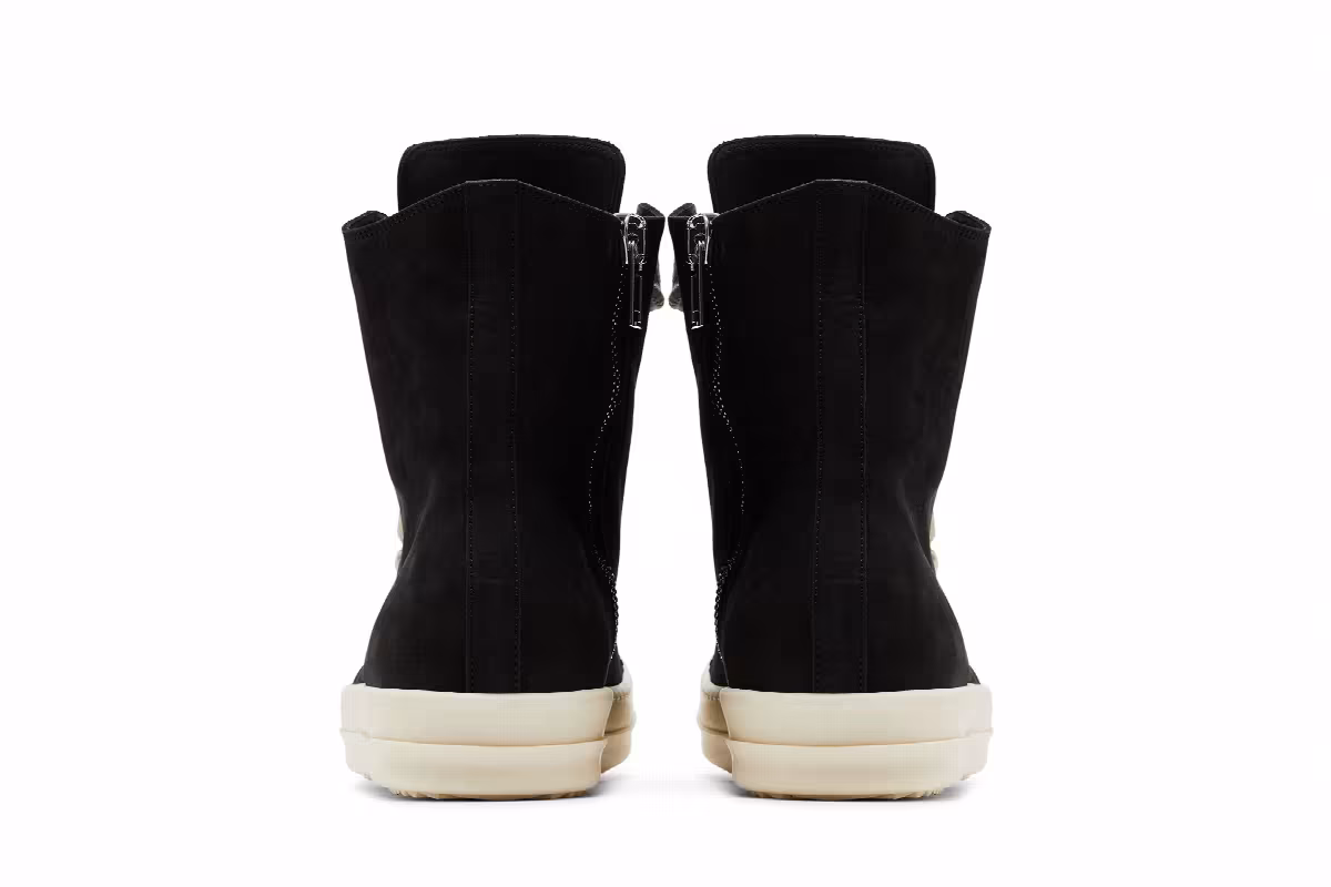 Rick Owens Concordians Jumbo Laced High Black Milk, view 7