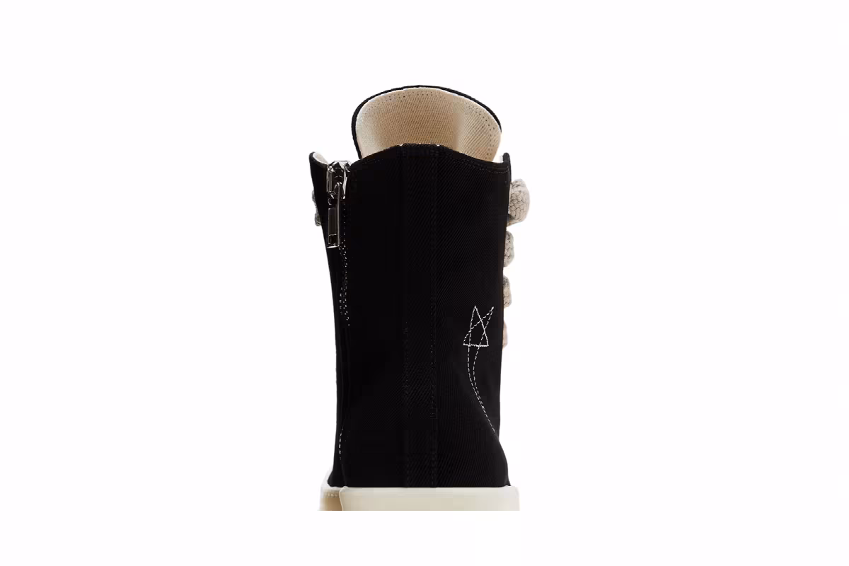 Rick Owens DRKSHDW Jumbo Laced High Black Milk, view 8