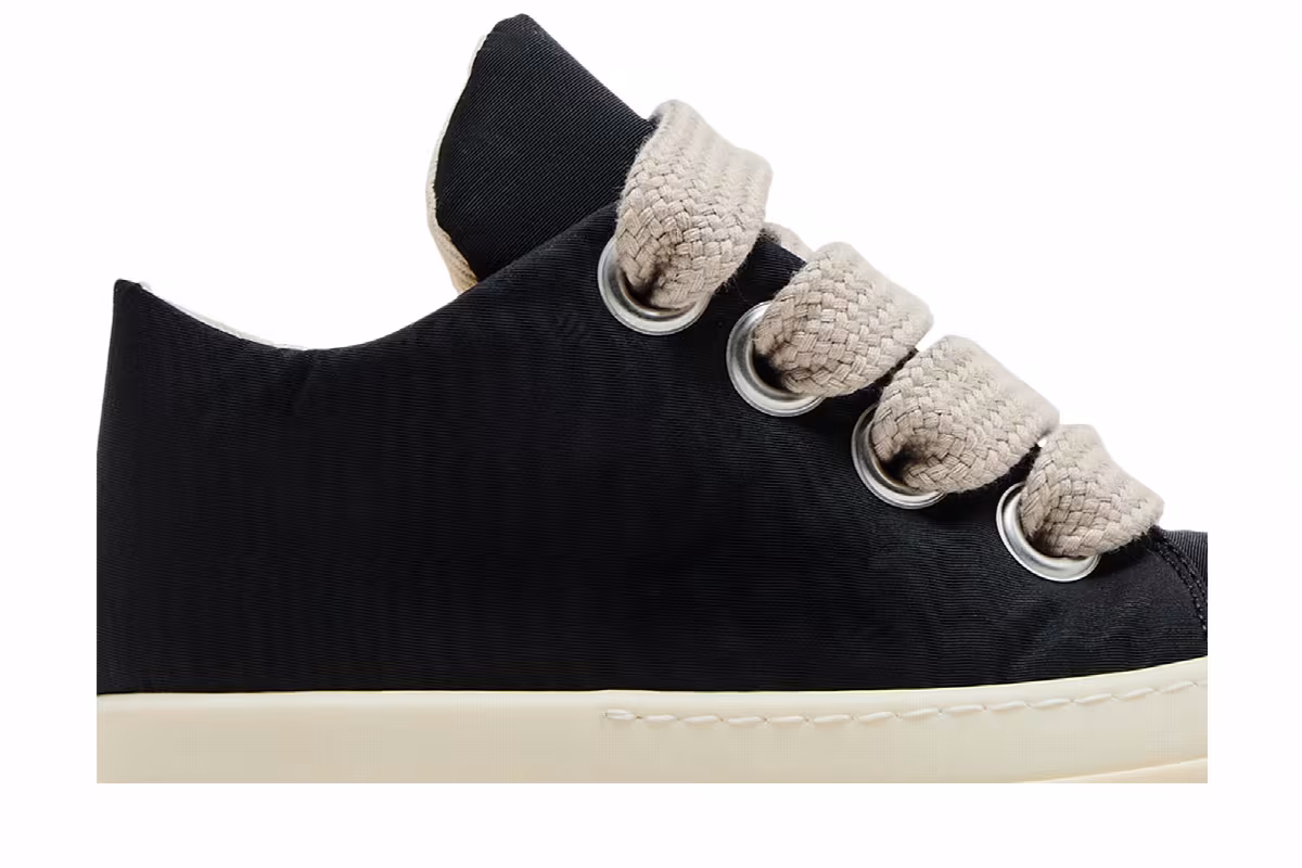 Rick Owens Women's DRKSHDW Hollywood Jumbo Lace Puffer Low Black Milk, view 3