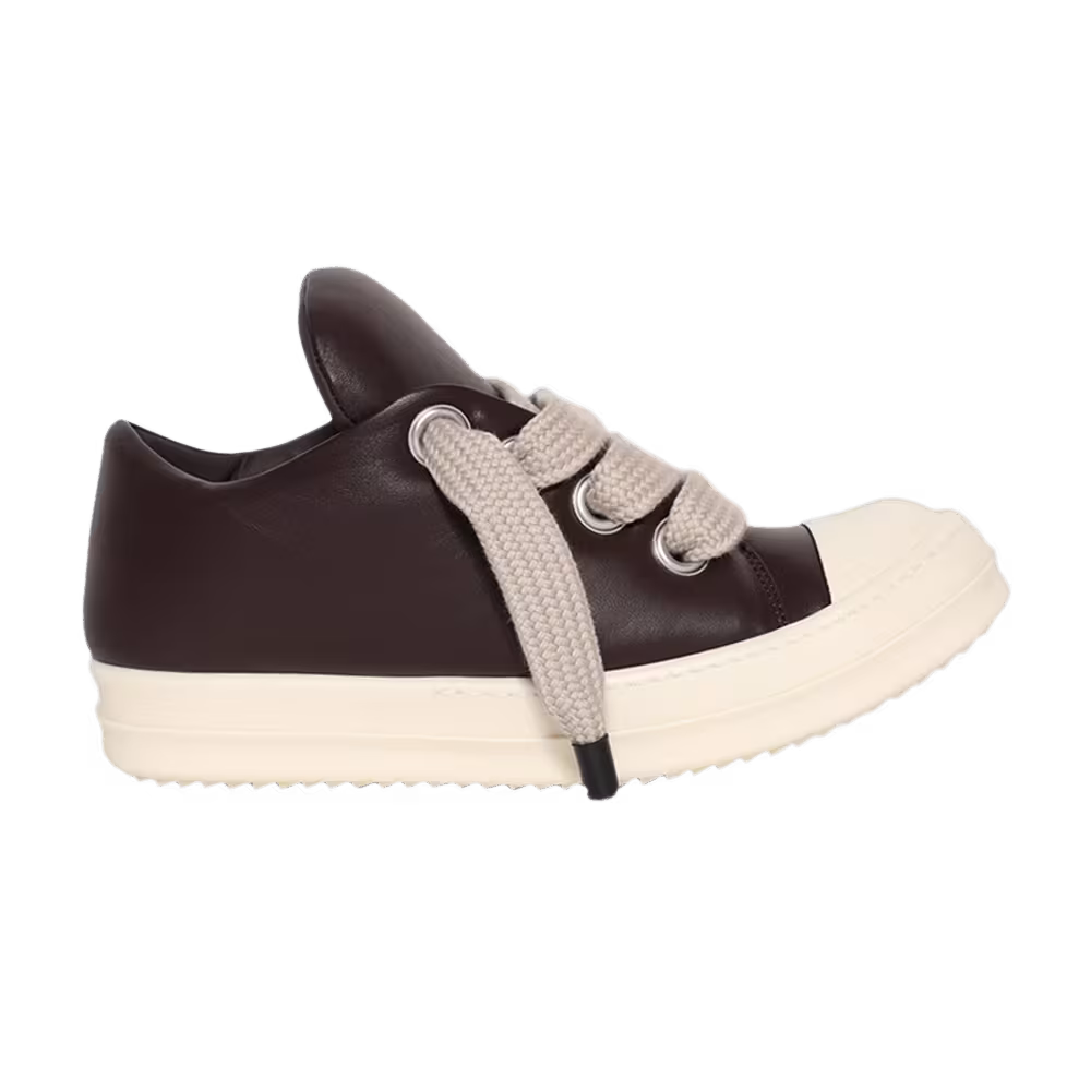 Rick Owens Women's Hollywood Jumbo Laced Low Mahogany Milk