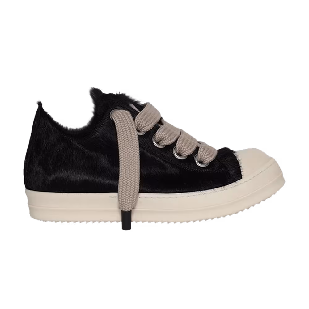 Rick Owens Concordians Jumbo Laced Low Black Fur